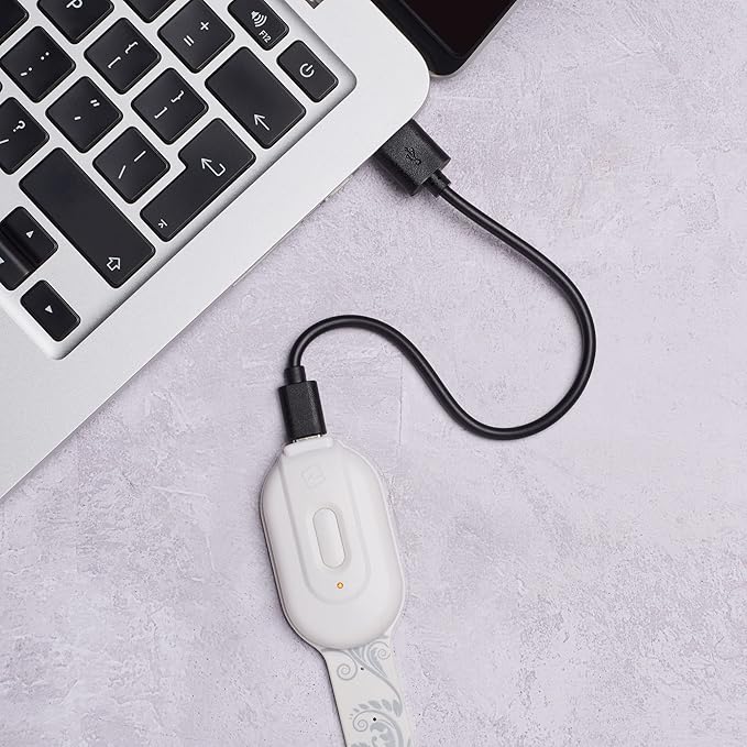 Gifts for Readers & Writers Bookmark Reading Light White Flowers - 2in1 Clip On Bookmark Mini Light for Reading in Bed, Rechargeable Night LED Lights, 20 Lumen