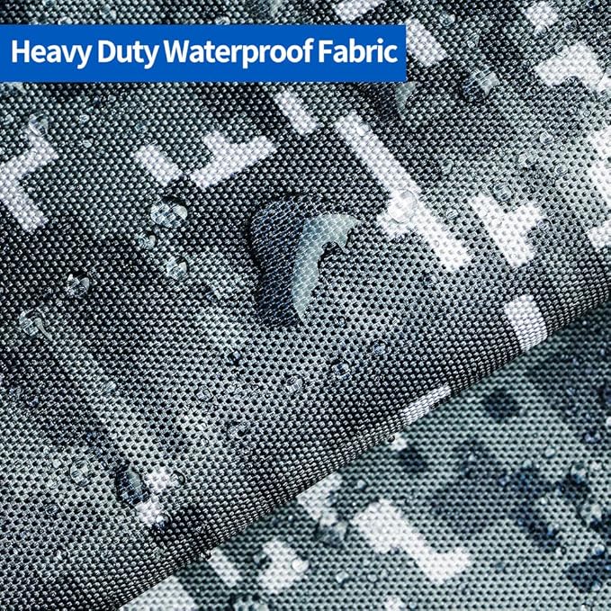 iCOVER Trailerable Boat Cover- 20'-23' 800D Water Proof Heavy Duty, Fits V-Hull, Fish&Ski, Pro-Style, Fishing, Utiltiy, Runabout, Bass Boats, up to 20ft-23ft Long X 100" Wide