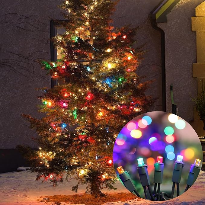 LAMPHOME 150 Count Multicolor- String Lights - LED Christmas Light, Mini led for Indoor Outdoor Home Holiday Party Wedding Independence Day Decoration
