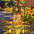 Hummingbird Solar Lanterns Outdoor Garden Decor, Christmas Gifts for Women Mom Grandma, Hanging Metal Solar Lights Waterproof LED Decoration with Shepherd Hook Outside for Yard Patio Lawn Porch