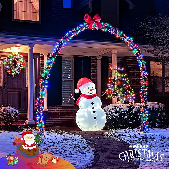 Solar String Lights Outdoor,33FT 100 LED Christmas Solar Fairy Lights,Waterproof Outdoor Twinkle Lights 8 Modes, Xmas Tree Light for Patio Garden Party Backyard Wedding Holiday Decor, Multicolor