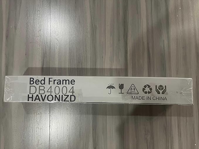 Queen Size Bed Frame with LED Lights & Charging Station - 18 Inch Heavy Duty Metal Platform Bed Frame No Box Spring Needed, Easy Assembly, No Noise