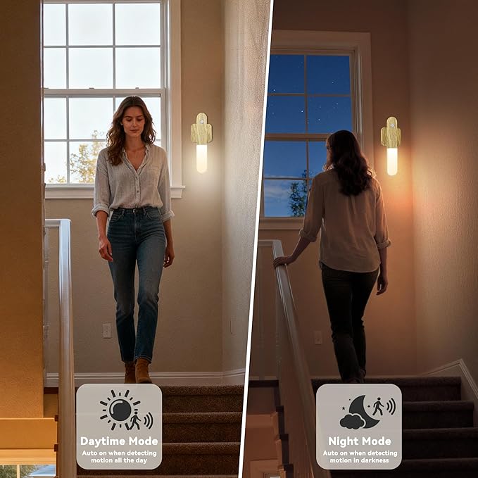iThird Motion Sensor Light Indoor - Wireless Wall Light, lumi Light, Magnet Rechargeable LED Lights, Portable Night Lights, Gifts for Christmas