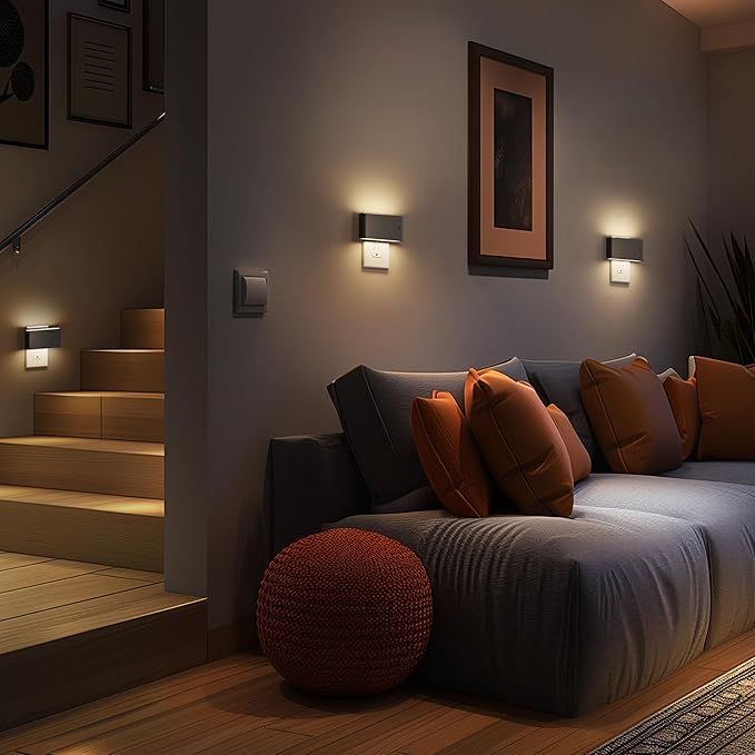 Briignite Night Lights Plug into Wall, 2 Pack, LED Night Light with Dusk to Dawn Light Sensor, Dimmable NightLight Plug in, 3000K Soft White Nightlight for Kids Room Bedroom Hallway Kitchen