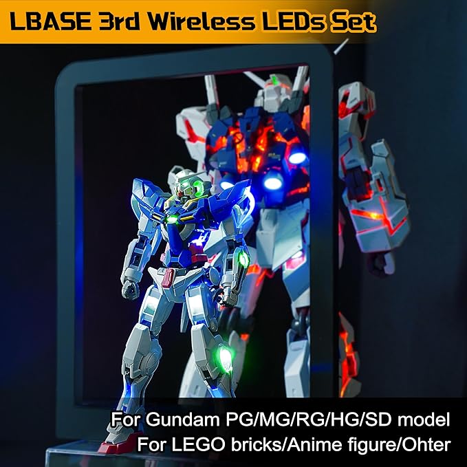 Wireless LED Light Set for Gundam MG Model Kits (PG/MG/RG/HG/MGSD) - 3rd Gen LED Units for Building Block Lamp Beads & Figures Models Lighting (LBASE-3rd gen)
