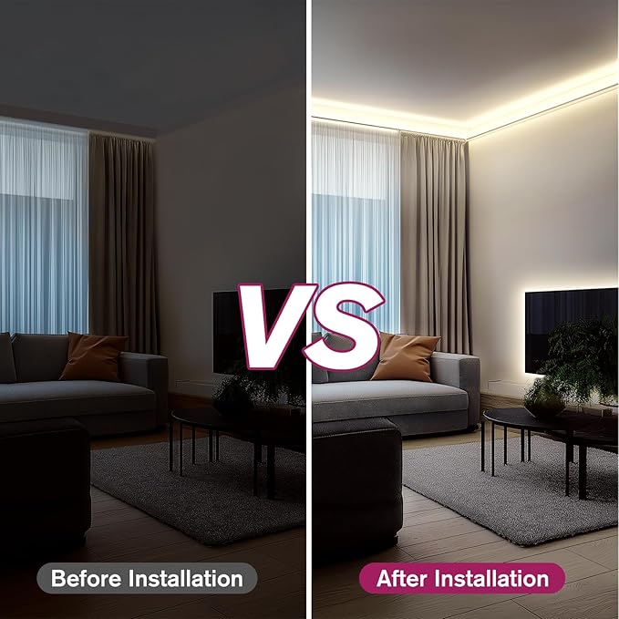 EMITEVER COB LED Strip Lights White,4000K Tape Light Premium High Density, DC 24V, 360+Lumens/ft,2560LEDs/Spool, Ra 90+, 16.4ft/5m, UL Listed 5 Year After-Service (Power Supply Sold Separately)