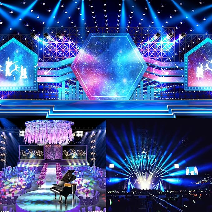 BETOPPER Stage Light DJ Washing Strobe Lights for Parties 54 LED Super Bright DMX512 White/Off White 5000 Lumens Par Lighting for Church Event,Wedding,Theater,Studio,Photostudio,Event etc.