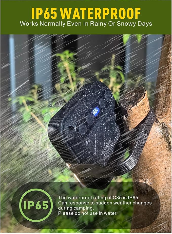 20000mAh Rechargeable LED Camping Lantern - 1600LM, QC3.0 22.5W, 4 - Color Switch, IPX5 Waterproof - Perfect for Camping, Hiking & Emergency Situations(Black)