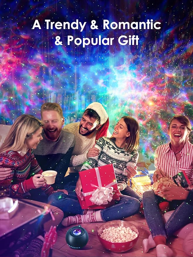 Mood Lighting Gifts for Teens,15 Colors Best Birthday Gift Ideas Teenage/Kid,Bluetooth Speaker with Lights+15 White Noise Sound Machine with Light Projector for Bedroom Teenage Boy Gifts Room Decor