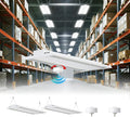 400W LED Linear High Bay Light 4FT, Adjustable 400W/320W/240W/100W With Motion Sensor, 60000LM, 120-277V, 0-10V, 5000K, Commercial Linear High Bay Led Shop Lights for Warehouse Workshops, 2 Pack, UL