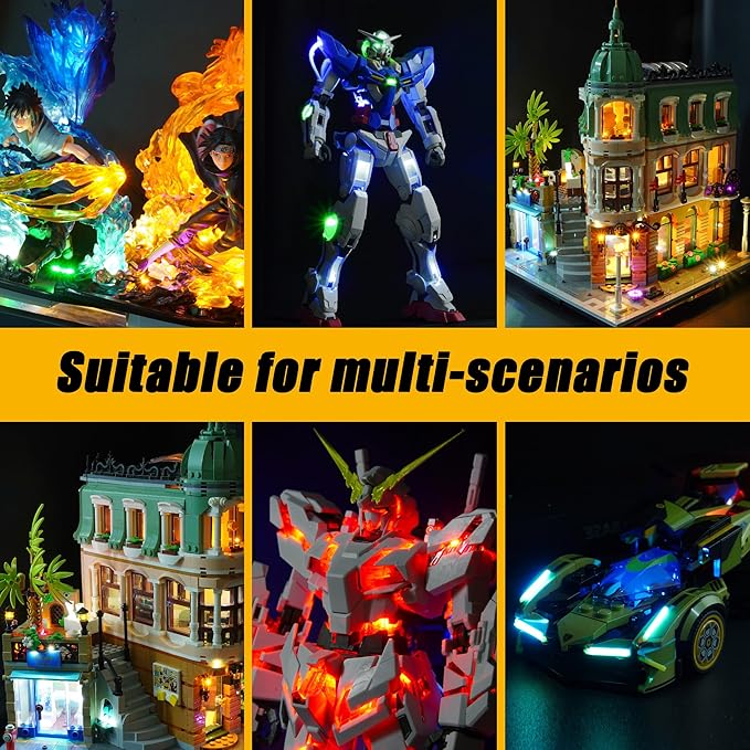 Wireless LED Light Set for Gundam MG Model Kits (PG/MG/RG/HG/MGSD) - 3rd Gen LED Units for Building Block Lamp Beads & Figures Models Lighting (LBASE-3rd gen)