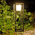 Solar Pathway Lights Outdoor, Aluminum Waterproof Floor Lamp, 3 Lighting Modes with Motion Sensor, 600 Lumens Super Bright Outdoor Lamp for Garden Backyard Patio Porch Decor, 20" Black