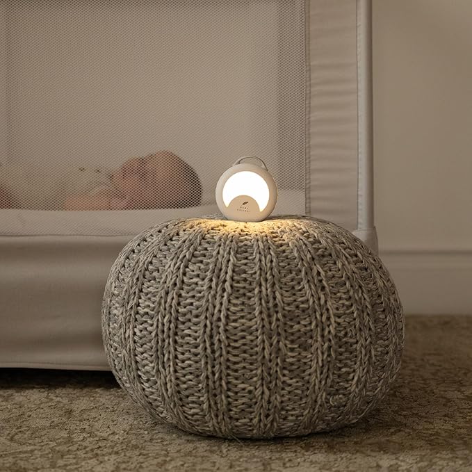 Baby Delight Dewdrop Sound Machine | Portable Baby Noise Machine & Travel Nightlight | 30 Sleep Sounds | Lullabies, Nature Sounds, White Noise & More | 8 Light Colors | Voice Recorder | Rechargeable