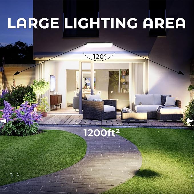 100W LED Shop Lights, 14000LM 6000K Plug in Garage Light with 6FT Power Cord, IP66 Waterproof Work Light for Garage, Outdoor, Workshop, Yard, Warehouses, Carport, Indoor