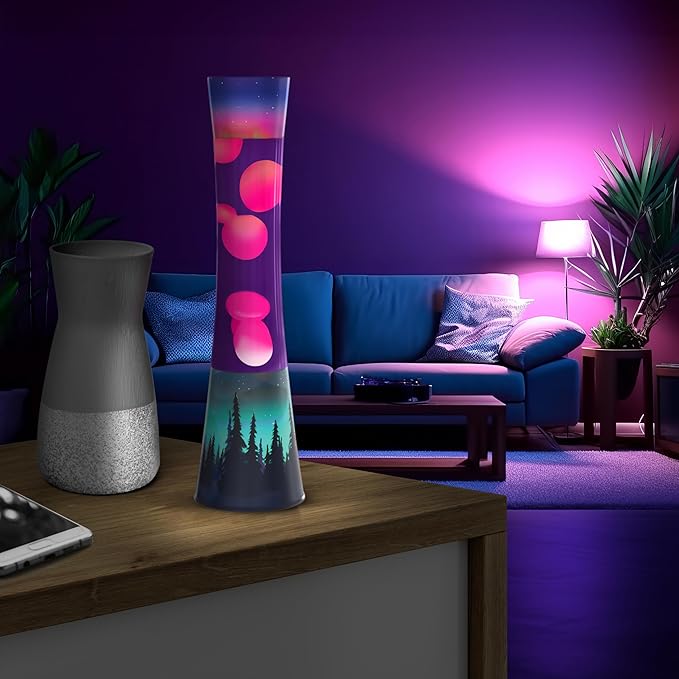 JAMBO 15.5" The Upgraded Motion Lamp, Aurora Decal Motion Light, Beautiful Home Decor, Living Room Bedroom Lamp, Relaxing Nightlight for Teens, Kids & Adults