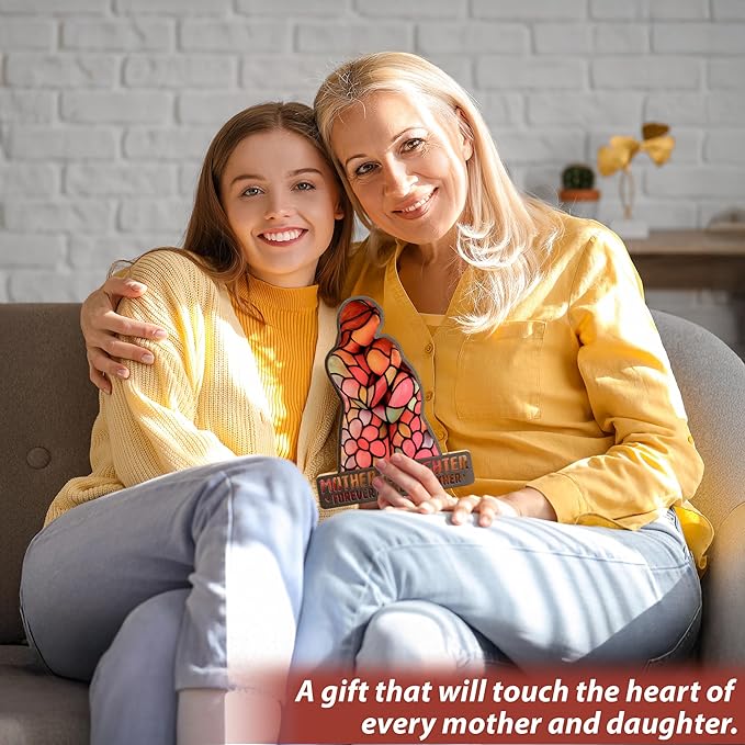 Gift for Daughter Gifts from Mom, Daughter Birthday Gifts, Christmas Mother Daughter Gift, Mother's Day Graduation Decorative Led Light Night, Mom Gifts, Mother & Daughter Forever Linked Together
