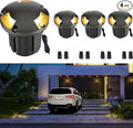 Gardenreet Landscape Well Light - Brass Outdoor Ip65 Wired In-Ground Lighting, Waterproof LED 12V Low Voltage Fixture, Antique Bronze for Lawn Deck Walkway Without MR16 Bulb