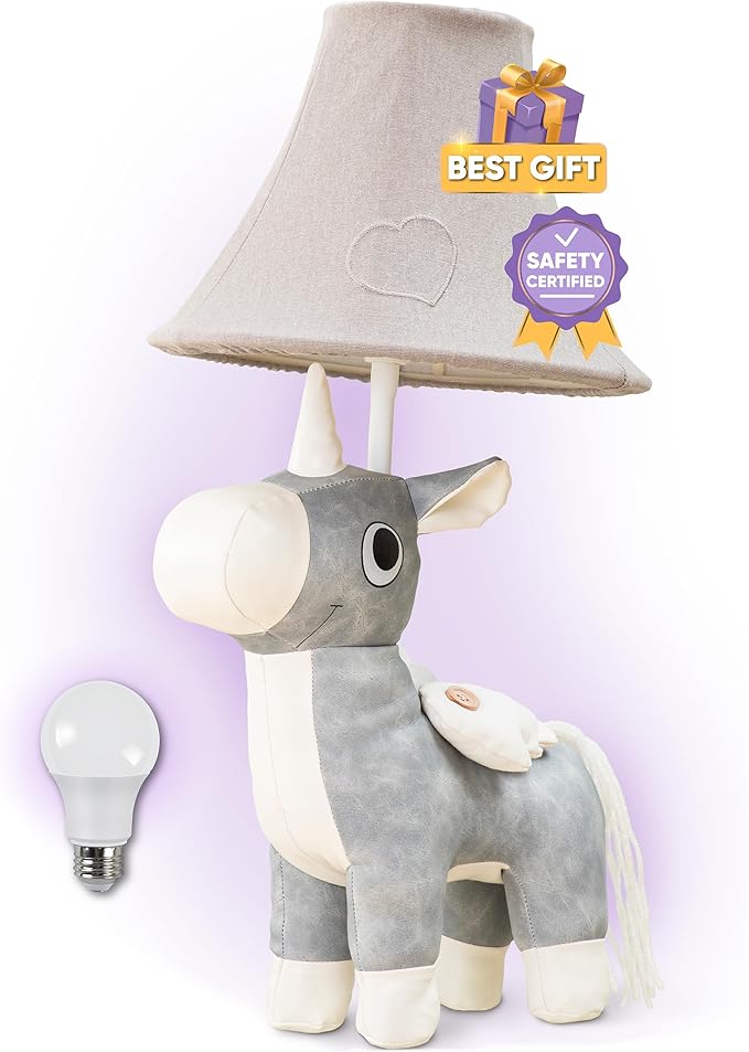 Unicorn Table Lamp for Kids Bedroom, Cute Animal Lamp Toddler Girls Boys, Unicorn Room Decor Girls, Mothers Day Gifts, Birthday Gifts Kids Teen Sister Daughter Niece Women - Present for All Ages