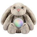 BEREST Baby Sleep Soother Bedtime Bunny with Starry Projector Night Light, Plush Stuffed Animal for Newborn Infants, Lullaby Music, White Noise, Mother's Heartbeat for Boys & Girls Shower Gifts