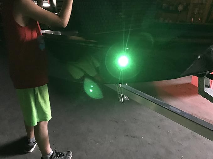Brightest 2 Mile LED Boat Navigation Lights Pair. Flush Mount, USCG 112.5 Degree 2nm boating nav light for pontoon boat, yacht, kayak, air boats, marine. 1 Red Portside, 1 Green Starboard (Silver)