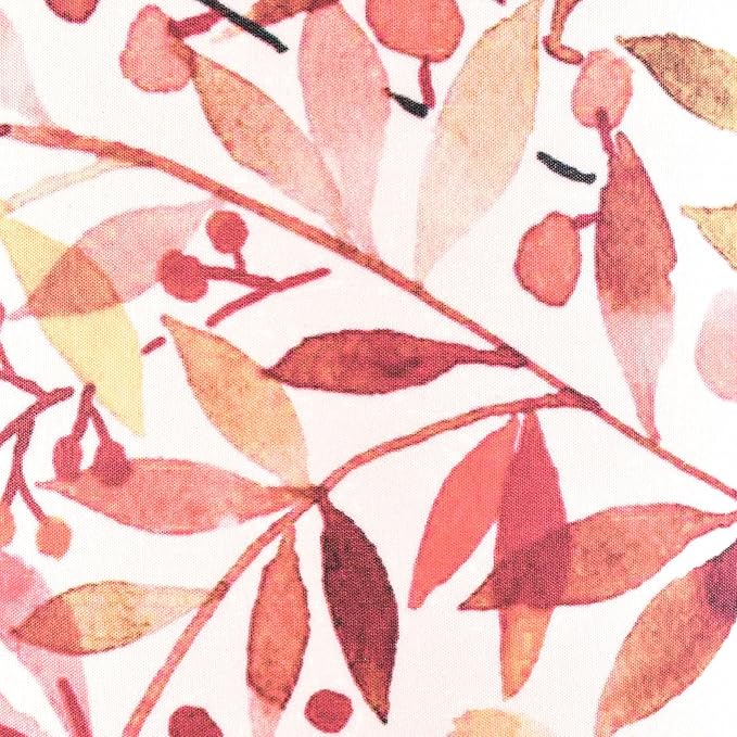 GO&SO 1 Pack Drum Large Lamp Shade,Red Leaf Printed Pattern Design, 16" x16" x12", 1.65" Spider E27 Base, DIY Assembly with Multi-Adapter (E26/E14/10mm),Ideal for Table/Floor Lamps/Pendant Lighting