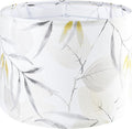 GO&SO Drum Lampshades Printed Lamp Shades - 13" x 13" x 10" - Ideal for Table & Floor Lamps Natural Linen- Hand Crafted - Farmhouse Decor - Easy Assembly Required