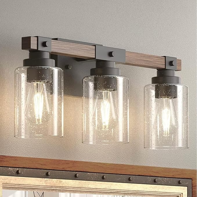 GO&SO 3 Pack Clear Bubble Seeded Glass Shade, Cylinder Glass Lamp Shade Replacement, for Pendant Light/Wall Sconce/Floor Lamp/Desk Lamp/Chandelier - 5.5in Height, 3.94in Diameter, 1.65in Fitter