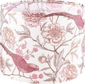GOSO Medium Lampshade Polyester Fiber Printing Flowers and Birds Drum Lamp Shade For TableLamp,Floor Lamps,Diy Pendant Light,Wall Hanging,13 "Top x 13" Bottom x 10 "High(Spider) - Assembly Required